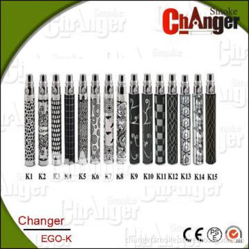 Hot selling carved pattern ecig ego k